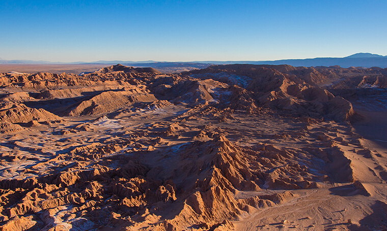 atardecer en valle de la luna